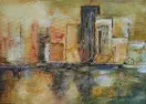 Skyline, Acryl auf Leinwand, 2015, 70 x 50 cm