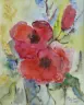 Mohnblumen, Aquarell, 2009, 40 x 30 cm