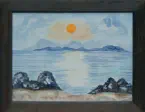 Sonnenuntergang, Aquarell, 2003, 29 x 39 cm