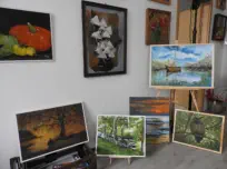 Ausstellungsraum im Atelier