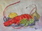 Motiv "Hummer", Aquarell, 2003, 30 x 40 cm